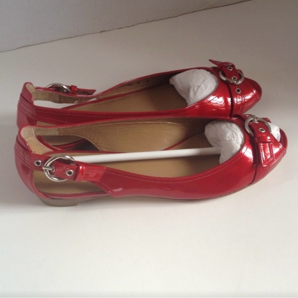 Stuart Weitzman Chitchat Peep Toe Flats - Picture 5 of 6